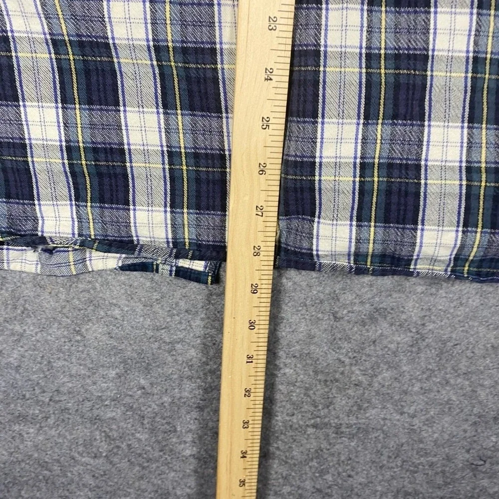 LL Bean Traditional Fit Plaid Flannel‎ Shirt Men's XL Regular Long Sleeve Cotton